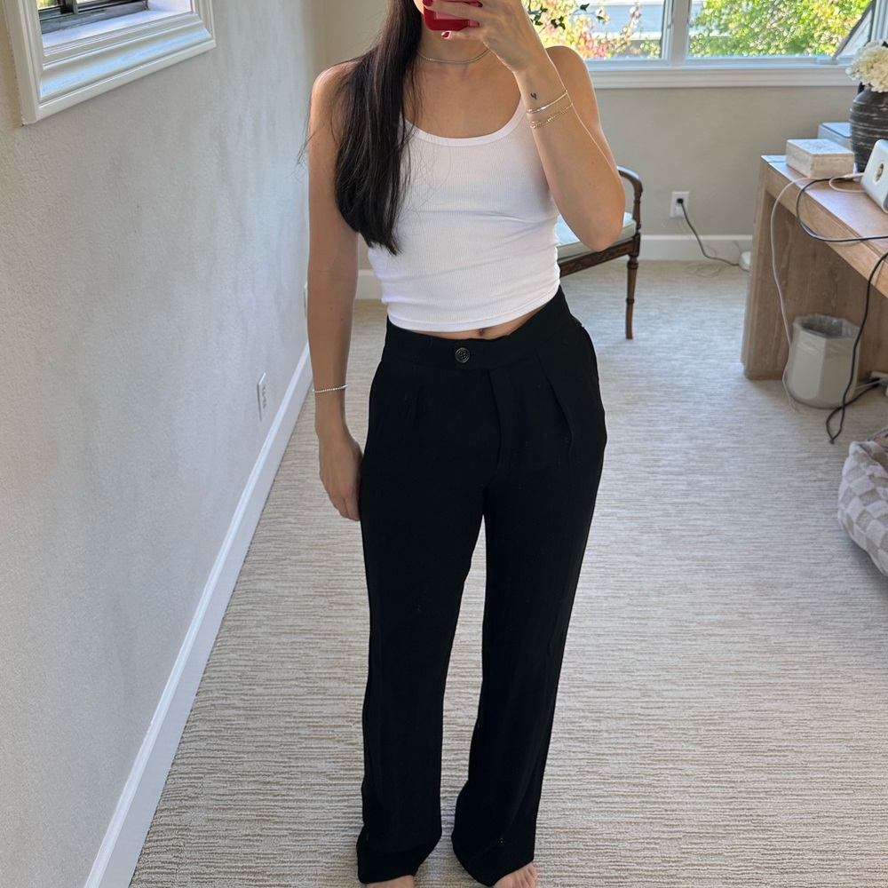Mango Classic Black Trousers